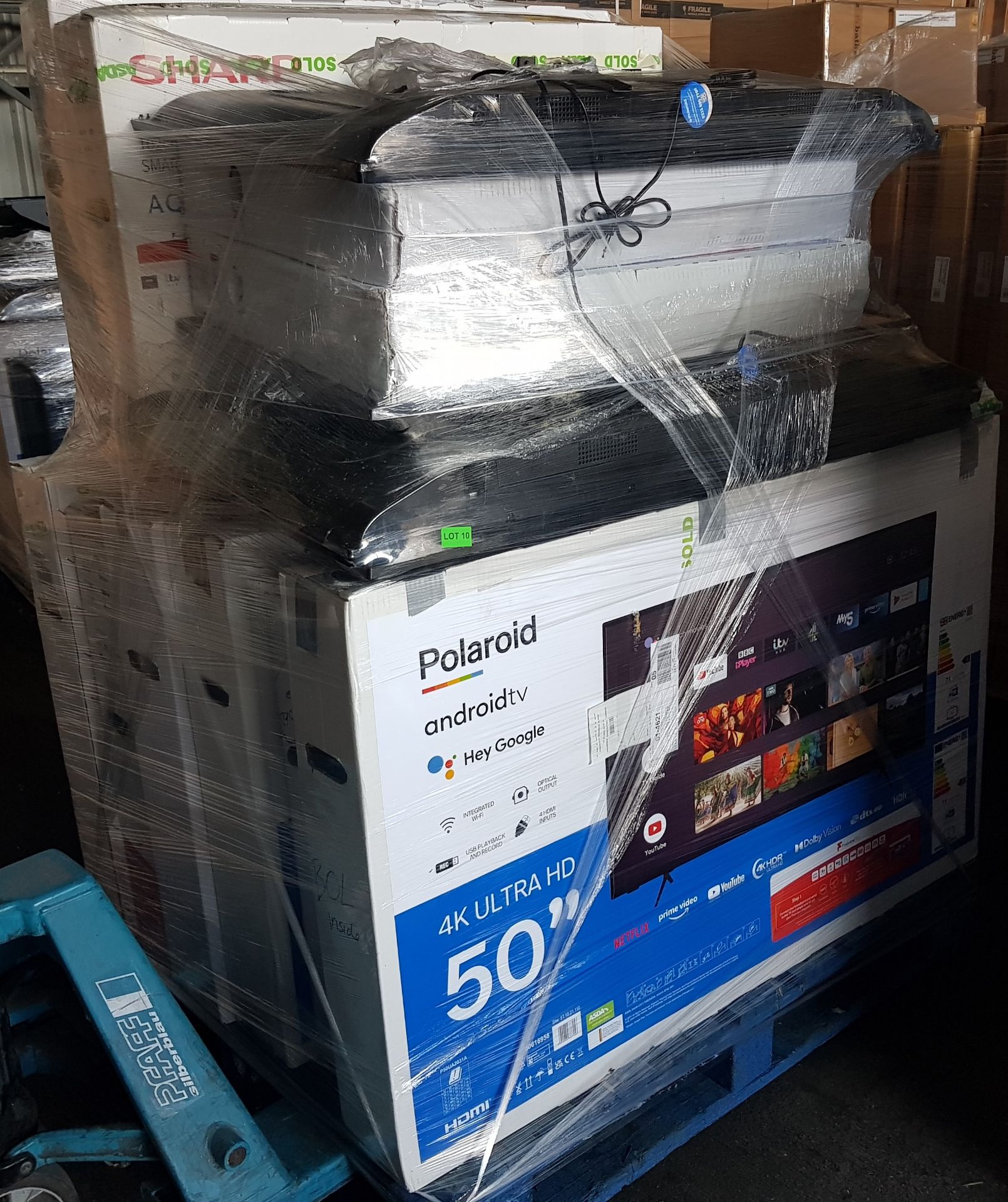 Approximately 14x Mixed, Mainly Smart TVs To Include. 4x Polaroid 50" 4K UHD P50UA2031A. SHARP 50" - Image 3 of 7