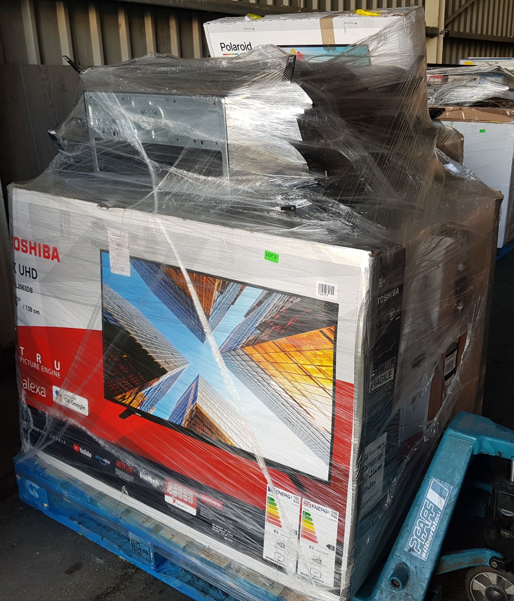 Approximately 14x Mixed, Mainly Smart TVs To Include. Toshiba 55" 4K UHD 55UL2063DB. Toshiba 50" 5 - Image 3 of 8