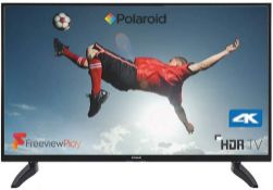 Approximately 12x Mixed, Mainly Smart TVs To Include. 5x Polaroid 50" 4K UHD P50UA2031A. Polaroid