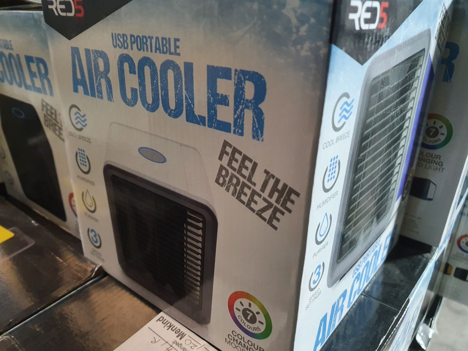 Approx 95 x USB Portable Air Coolers. Features Humidifier. Purifier. 3 Speeds. Adjustable Fan Defle - Image 2 of 4