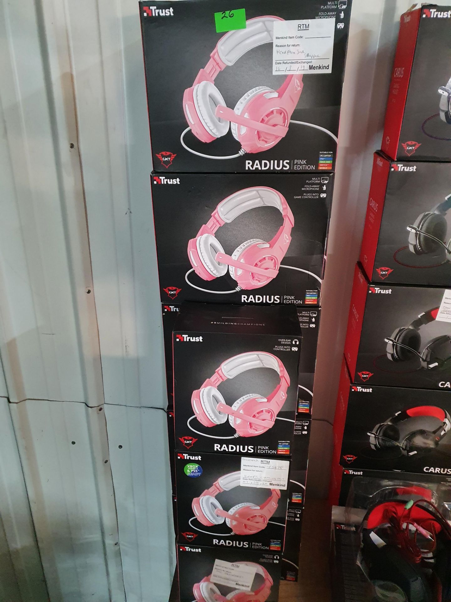 13 x Trust Radius Pink Edition Gaming Headsets. GXT 310P. - Image 4 of 4