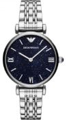 Emporio Armani AR11091 Ladies Gianni T-Bar Silver Bracelet Quartz Watch