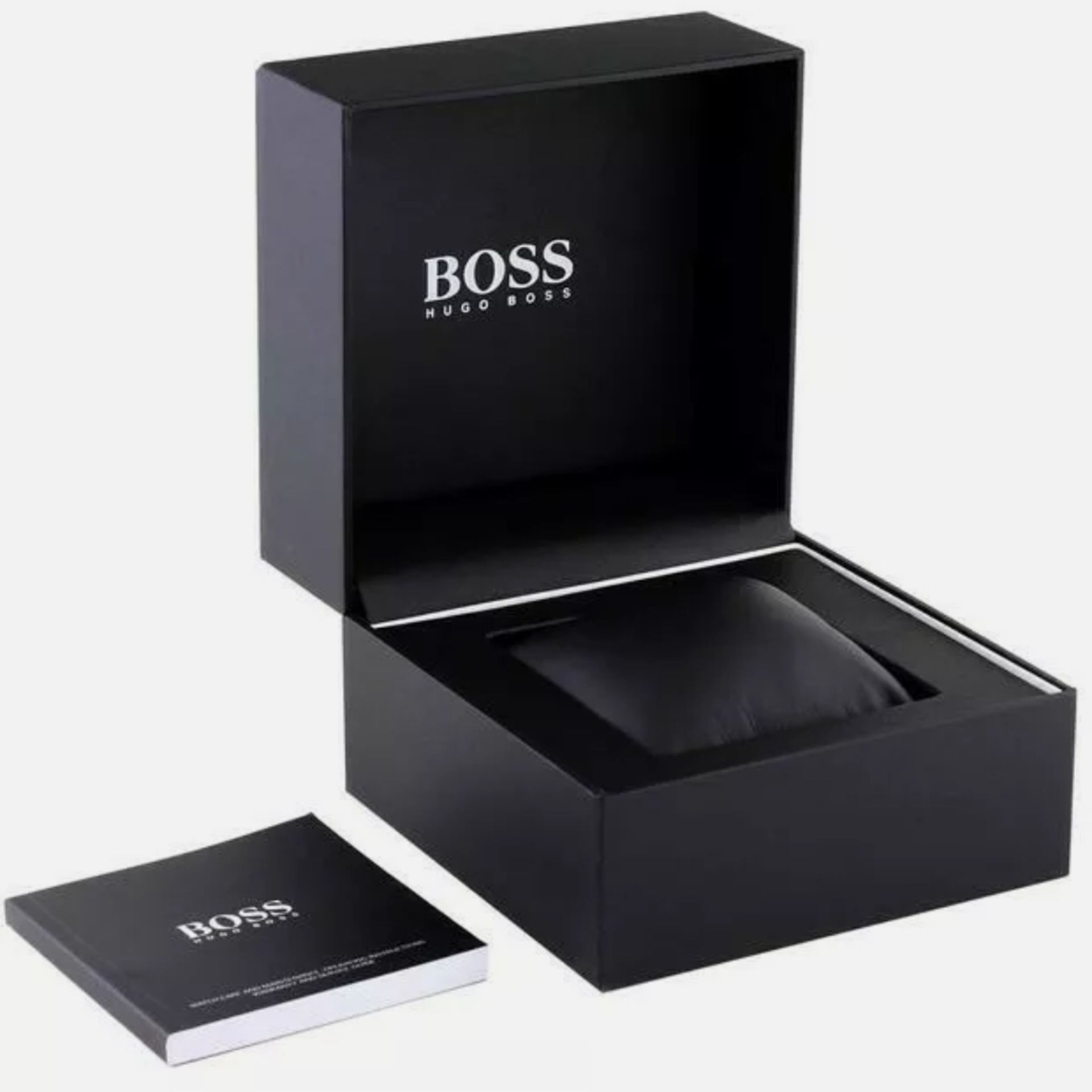 Men's Hugo Boss Ikon Black Dial Silver Bracelet Chronograph Watch 1512965 - Image 6 of 6