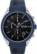 Hugo Boss 1513717 Men's Velocity Blue Rubber Strap Quartz Chronograph Watch