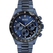 Hugo Boss 1513758 Men's Hero Sport Lux Blue Dial Blue Bracelet Chronograph Watch