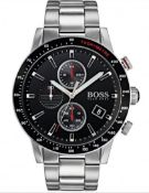 Hugo Boss 1513509 Men's Rafale Black Dial Silver Bracelet Chronograph Watch