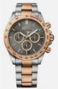Hugo Boss 1513339 Men's Ikon Two Tone Rose Gold & Silver Chronograph Watch