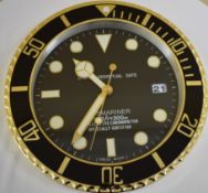 34 cm Goden body Black Bezel Black Dial clock