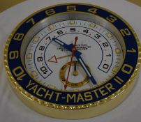 34 cm Golden body Blue Bezel White Dial clock