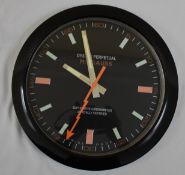 34 cm Black body Black Dial clock