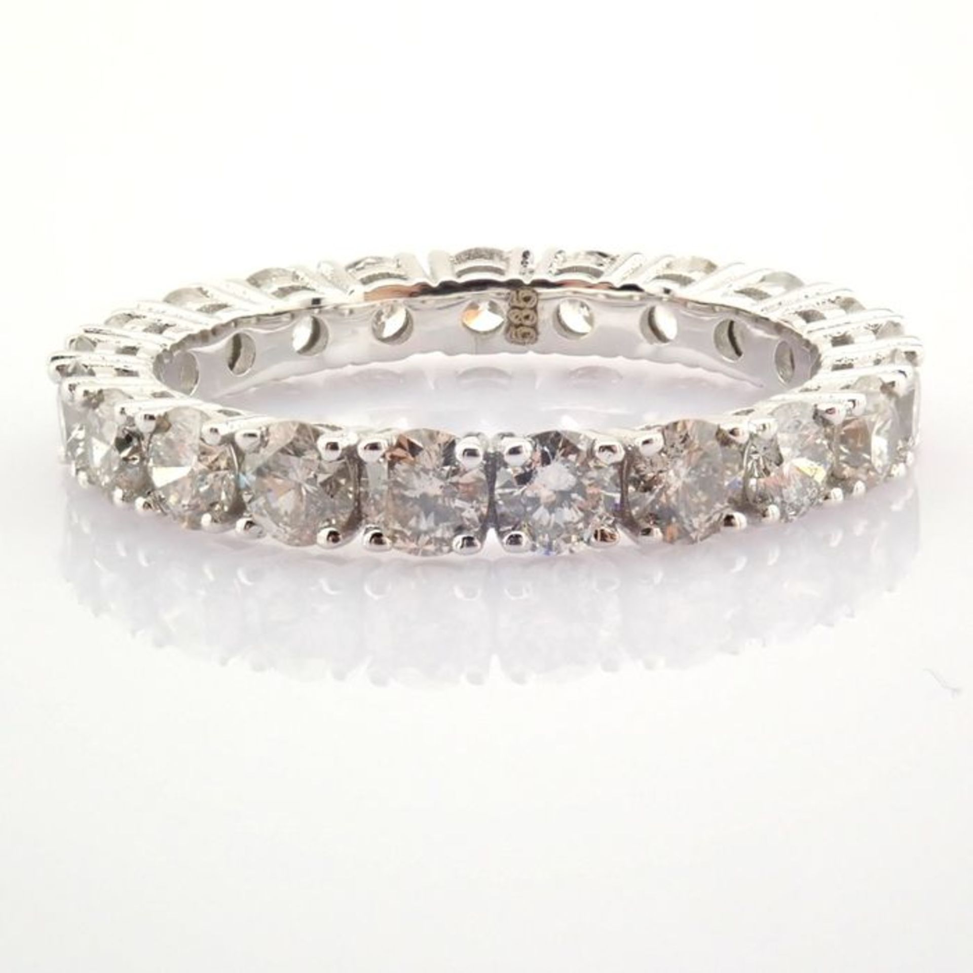 Certificated 14K White Gold Diamond Ring - Image 9 of 10