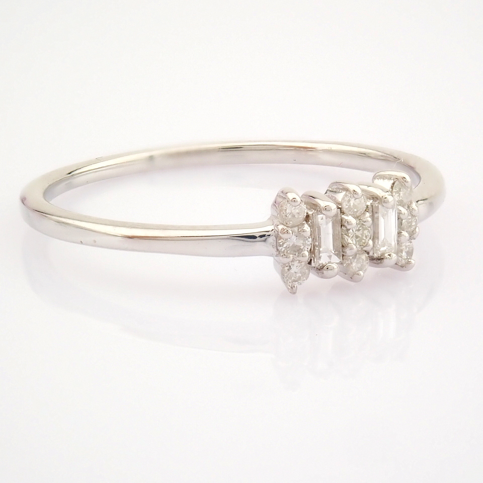 Certificated 14K White Gold Diamond Ring - Image 6 of 9