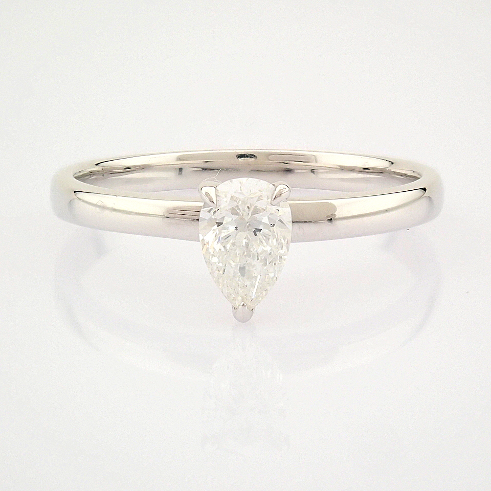 IDL Certificated 14K White Gold Diamond Ring (Total 0.45 ct Stone) - Image 5 of 6