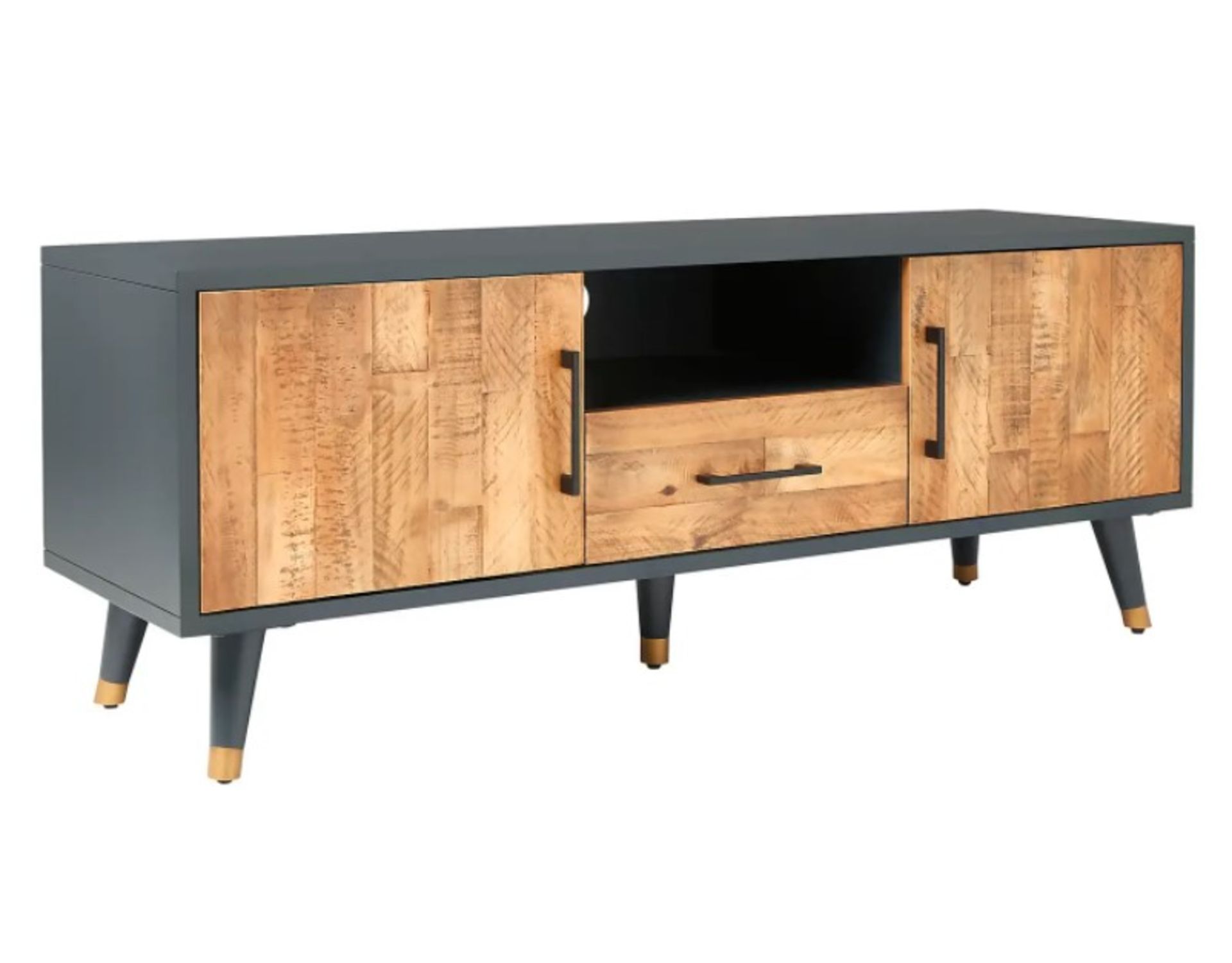 (Mz) 1x Franklin Wide TV Stand RRP £325. (H)50 x (W)134 x (D)40cm - Image 2 of 4