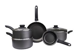 (Mz) 1x GH Aluminium 5 Piece Pan Set RRP £40.