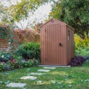 (Mz) 1x Keter Darwin 4x6 Outdoor Apex Storage Shed RRP £385. (Packaging Opened). (H)205 x (W)125.