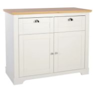 (Mz) 1x Diva Compact Sideboard Ivory RRP £180. (L)100.5 x (W)44.8 x (H)83cm