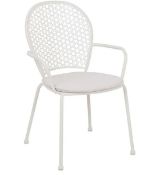 (Mz) 3x Items. 2x Emilie Bistro Chairs Natural (H82x W55x D60.5cm). 1x Lettie Bistro Folding Table