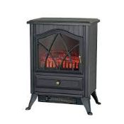 (7E) 7x Heating Items. 1x Stylec Flame Effect Black Stove 1800W. 2x Stylec Convection Heater With T