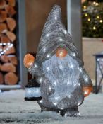 (6N) 4x Christmas Items. 1x Outdoor Gonk Acrylic LED Light RRP £50. 1x 6ft Inflatable Bear With Dis