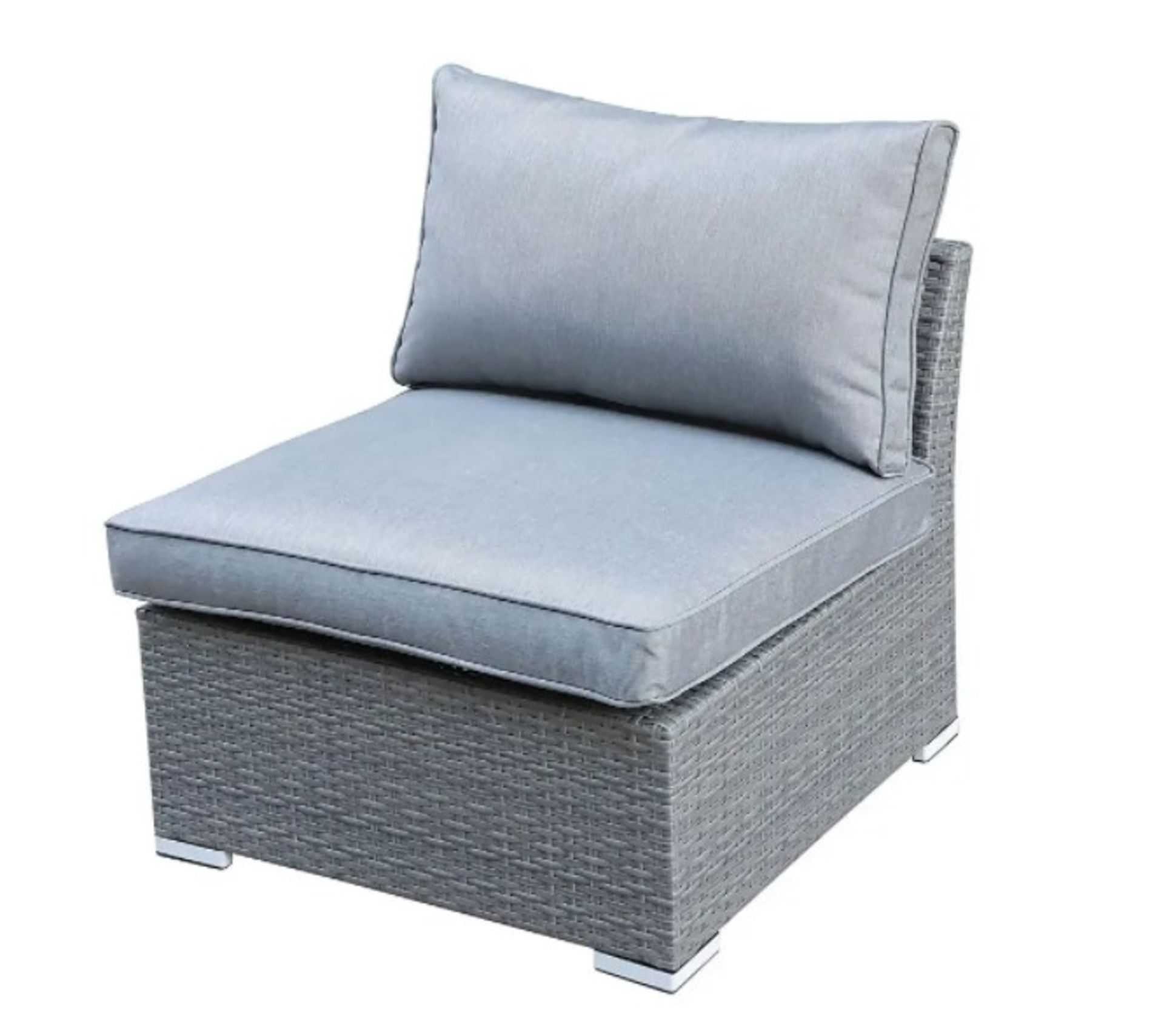 (P) 1x Bambrick Sofa Set RRP £800. Powder Coated Steel Frame. Hand Woven Synthetic Rattan. Toughen - Image 6 of 13