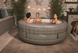 (Mz) 1x Wave Atlantic Plus 6 Person Hot Tub Solid Blue RRP £520. Unchecked Direct Warehouse Return.