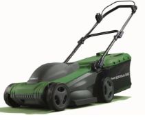 (13A) 2x Powerbase 37cm 1600W Electric Rotary Lawn Mower RRP £99 Each.