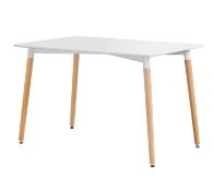 (Mz) 1x Chloe 4 Seater Dining Table RRP £100. (H)74 x (W)80 x (L)120 cm