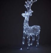 (6J) 9x Christmas Items. To Include 1x Reindeer Spun Acrylic Silhouette RRP £70. 1x Berry Hanging