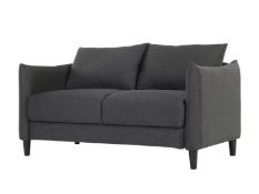 (Mz) 1x Fargo 2 Seater Sofa Grey RRP £200. (H67x W141x D82xm)