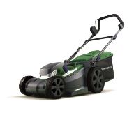 (6I) 3x Powerbase Lawn Mower Items. 1x 40cm 40V Cordless Lawn Mower RRP £249. (With 2x Battery & 1