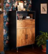 (Mz) 1x Franklin Tall Cabinet RRP £395. (H135x W85x D40cm)