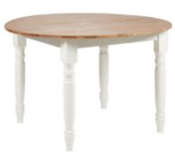 (Mz) 1x Laura Round Dining Table RRP £300. (H)75 x (Dia)120cm