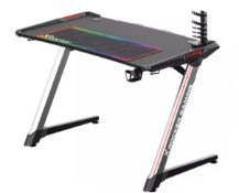 (Mz) 1x X-Rocker Lynx Gaming Desk RRP £220. (H76, W120, D66cm).