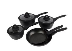 (Mz) 1x GH Soft Grip 5 Piece Forged Aluminium Pan Set RRP £40.