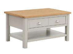 (Mz) 1x Norbury Grey Coffee Table RRP £165. (H44x W85x D54cm).