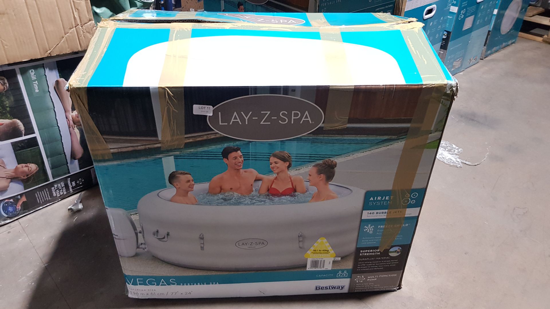 (Mz) 1x Lay-Z-Spa Vegas RRP £580. Direct Warehouse Return – Contents Appear Clean - Image 3 of 4