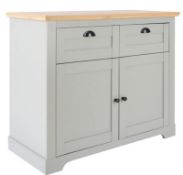 (Mz) 1x Divine Compact Sideboard Grey RRP £190. (H83x D45x W101cm)