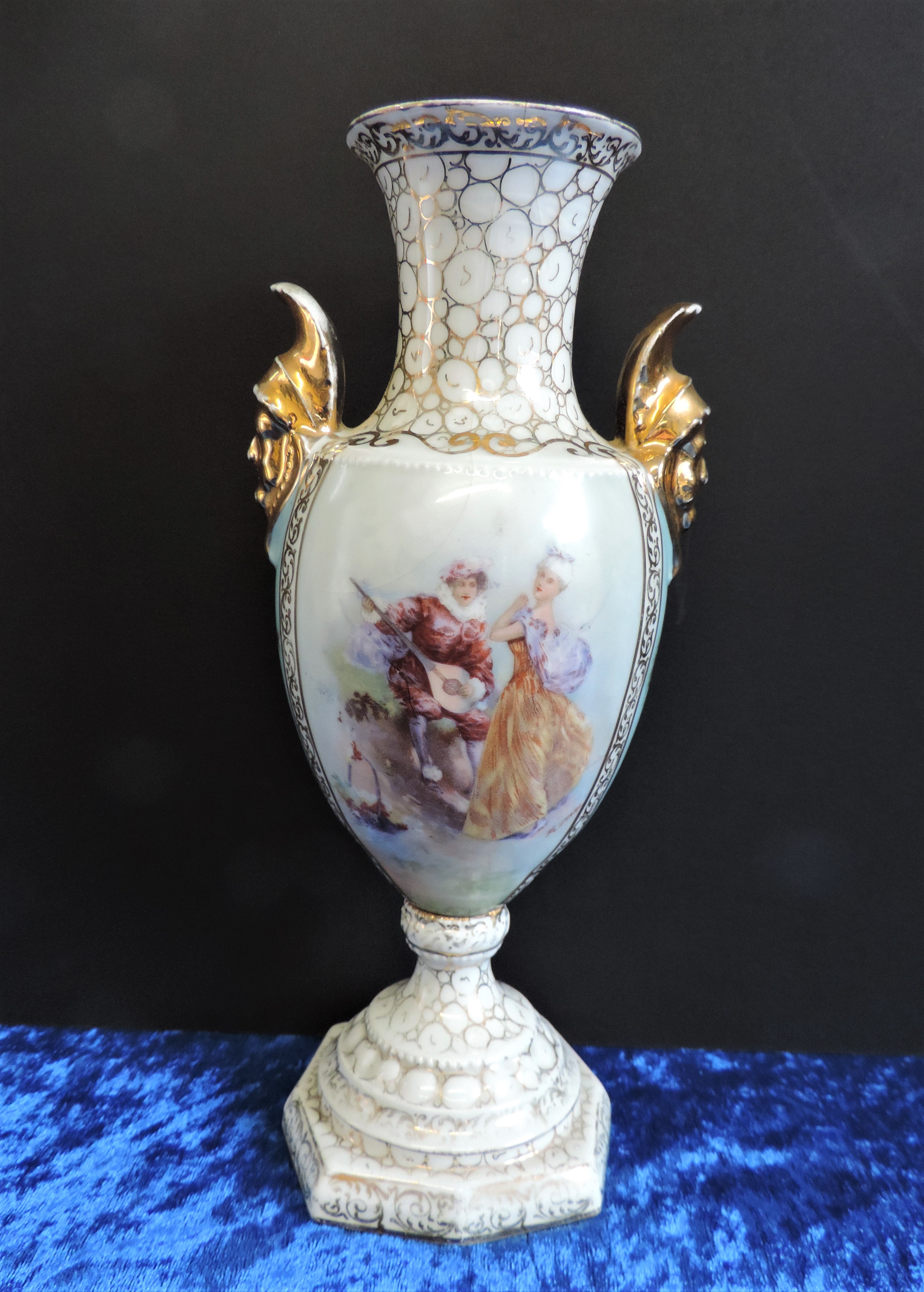 Antique Royal Vienna Porcelain Vase 26cm - Image 2 of 10