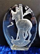 Danbury Mint Crystal Animal Sculpture by Philip Nathan