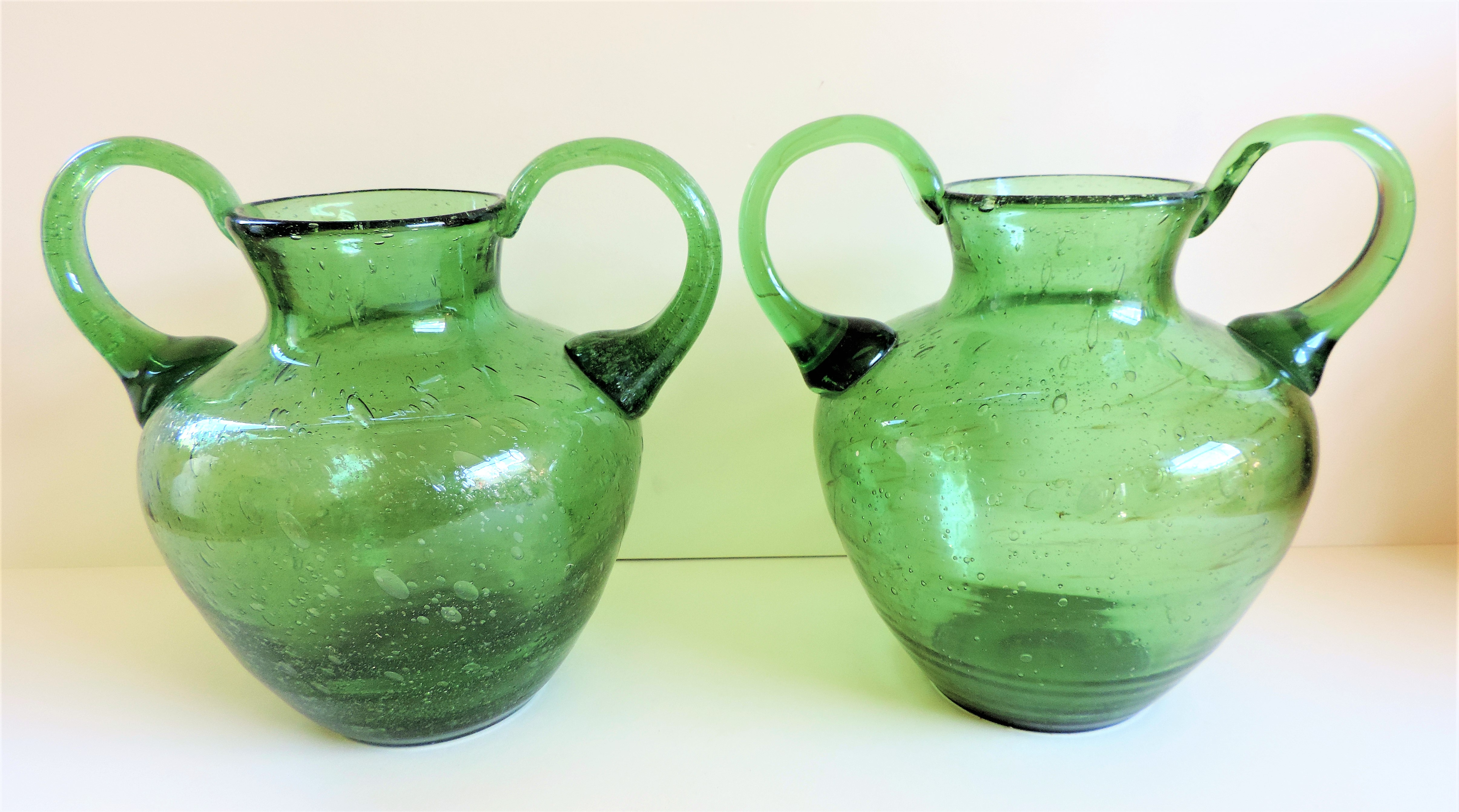 Hand Made Austrian Art Glass Vases/Urns - Image 6 of 6