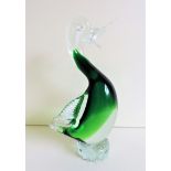 Murano Sommerso Glass Duck Figure