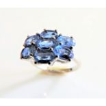 Sterling Silver 2.8 ct Tanzanite Ring New with Gift Box