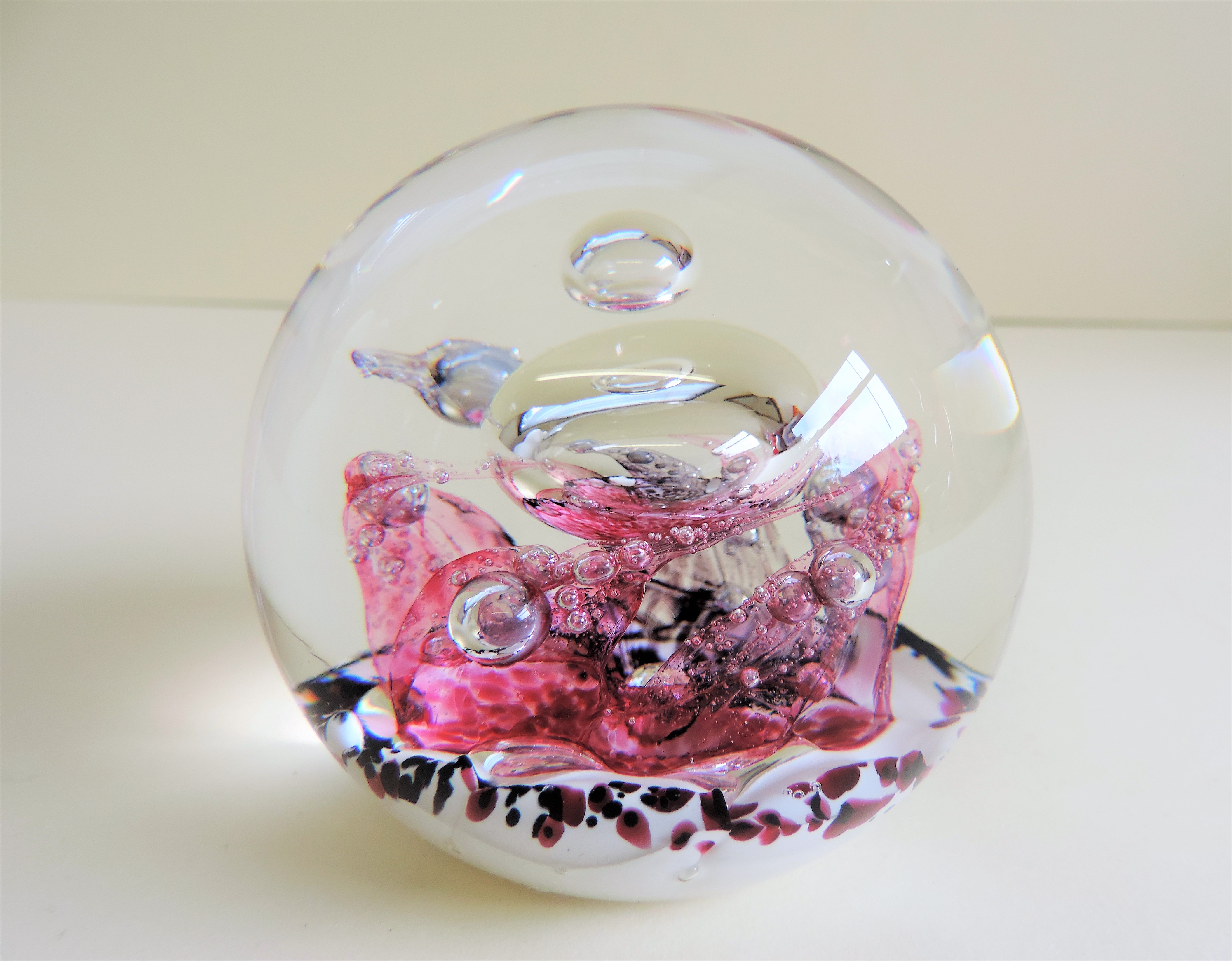 Selkirk Glass Paperweight Fire dance 1997 Signed and Dated - Image 3 of 4