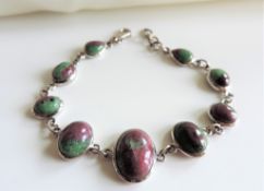 Sterling Silver Gemstone Bracelet New with Gift Box