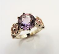 Sterling Silver 3.3ct Rose de France Amethyst Ring New with Gift Box