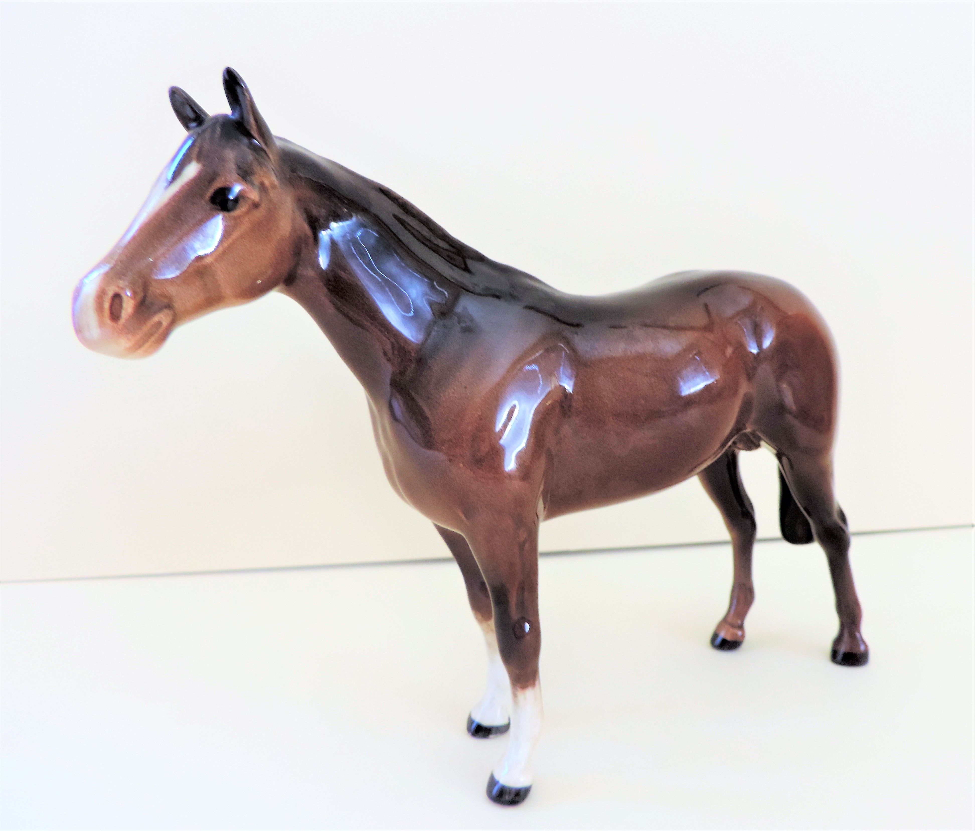 Vintage Beswick Porcelain Horse Figurine - Image 3 of 5