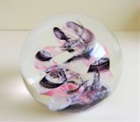 Vintage Selkirk Glass Paperweight 1991 Signed on Base
