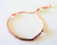 Rose Gold Sterling Silver Bracelet New with Gift Pouch