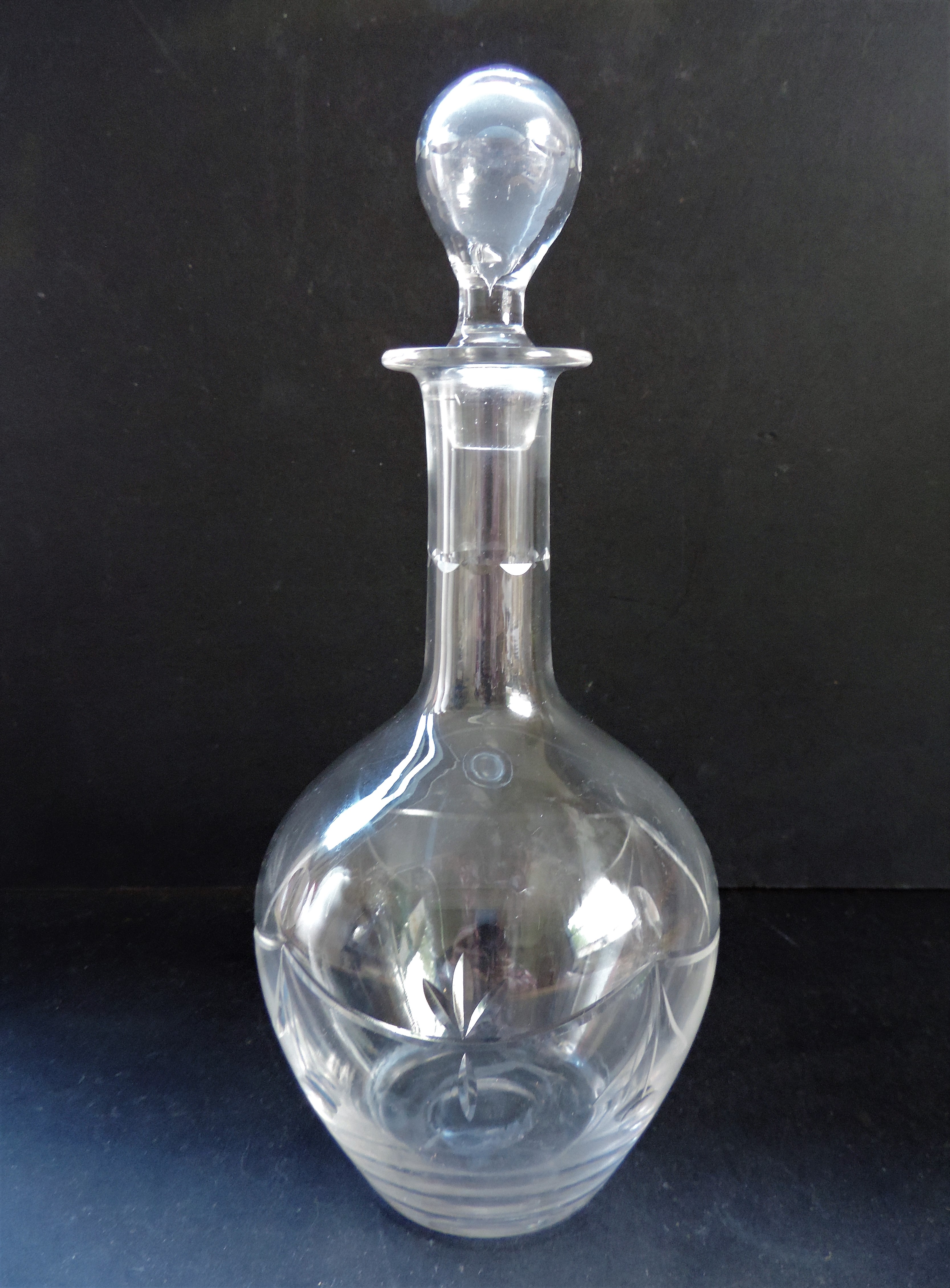 Antique Edwardian Decanter Hollow Stopper - Image 6 of 6